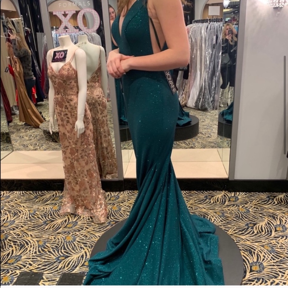 Jovani 68665A glitter hunter prom dress
